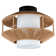 Luminaire suspendu en rotin 1 lumière Burle