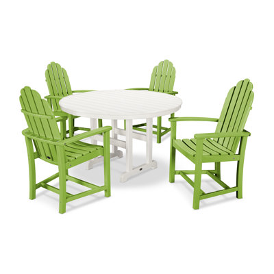 Ensemble repas 5 pièces POLYWOOD Classic Adirondack
