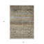 Tapis d'intérieur lavable floral brun foncé et brun clair 5 pi x 8 pi