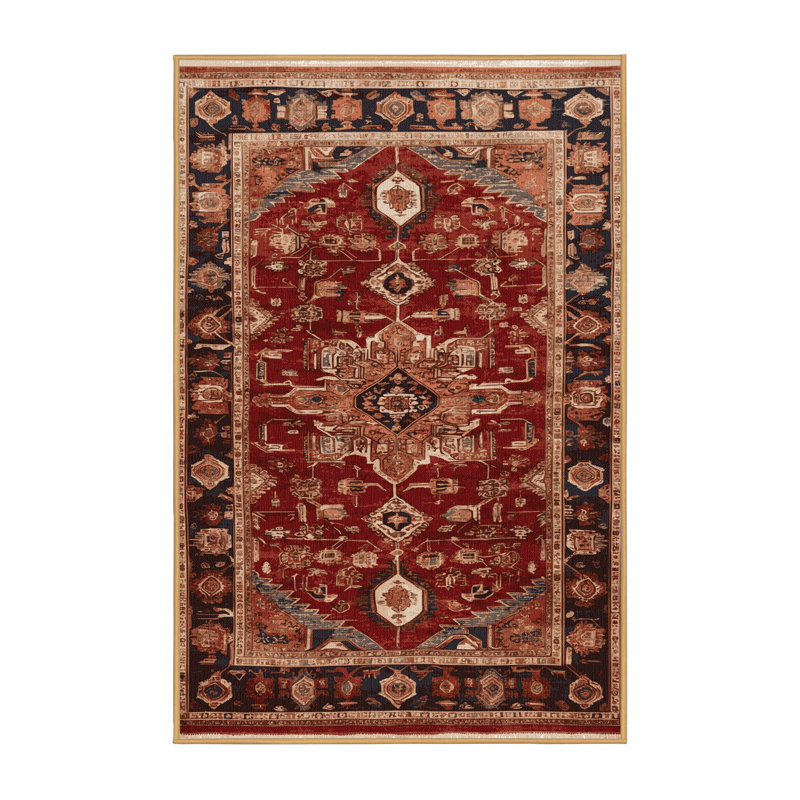 Tapis brun lavable à la machine, Rectangle 2 pi x 3 pi