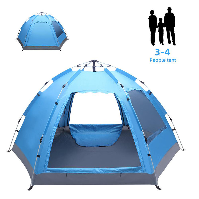 Tente d’extérieur pour camping 4 personnes imperméables à l’extérieur automatic