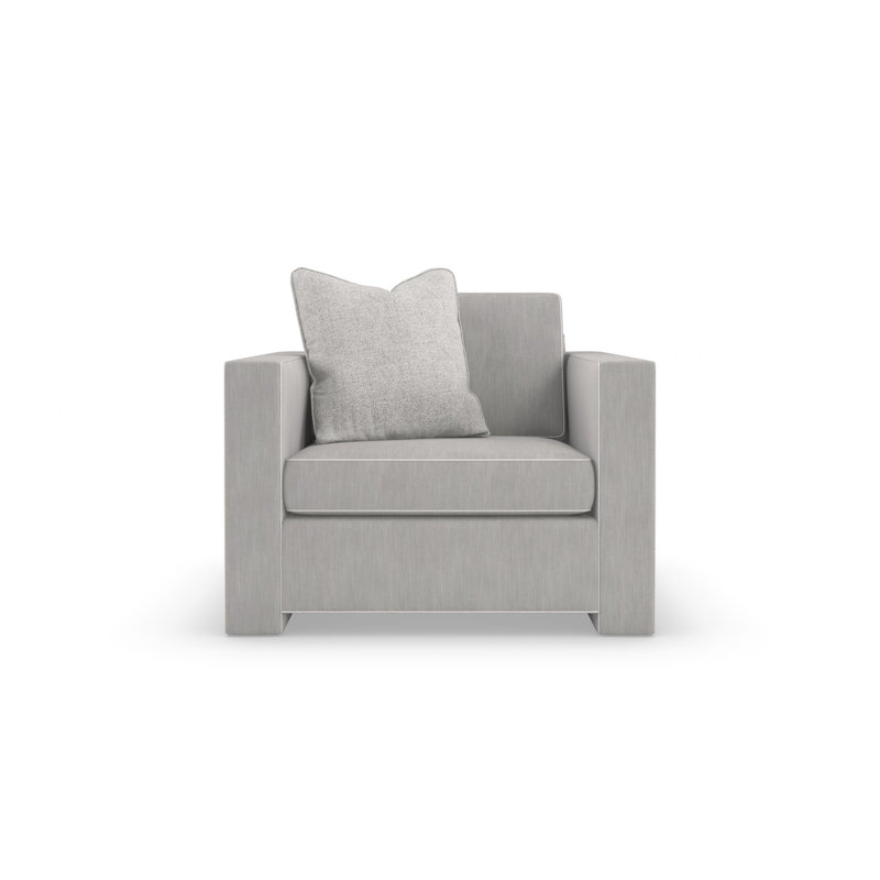 Armchair, Gray Polyester Blend