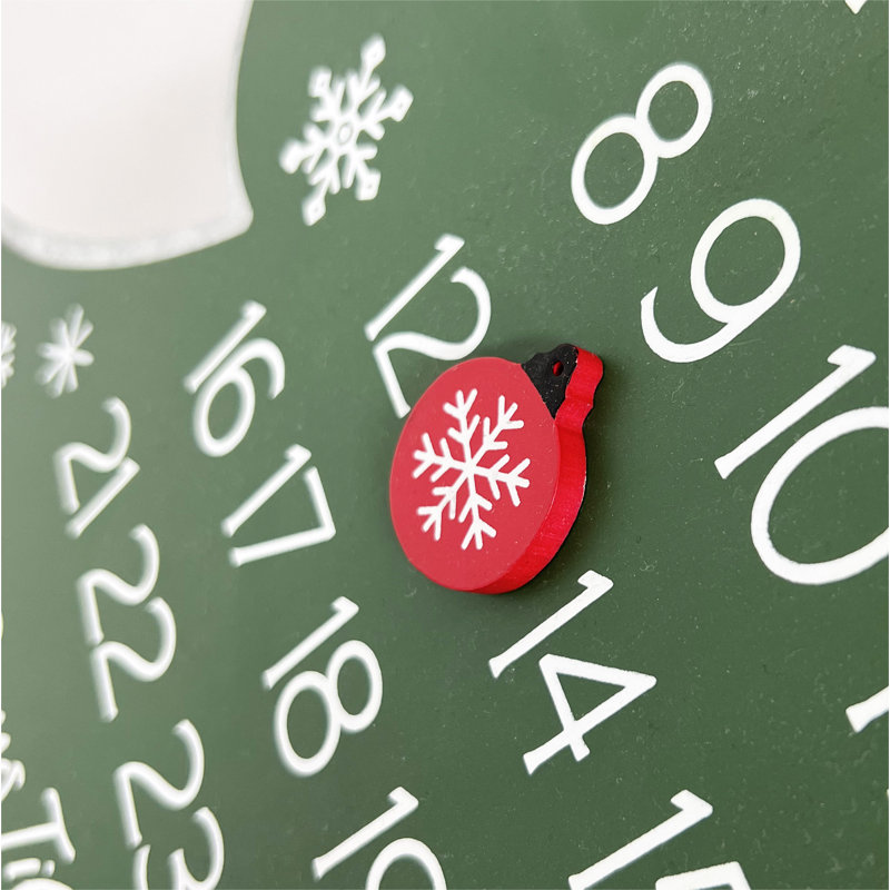Christmas Tree Advent Calendar Days Until Christmas Wall Decor