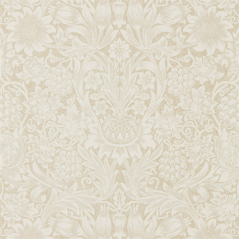 Pure Sunflower Wallpaper, Parchment/Gold