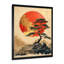 Décoration de coucher de soleil Bonsai doré orange - Japon I-132454195-132454196