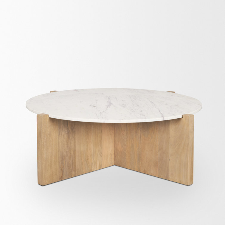 Lotus Marble Top Single Coffee Table