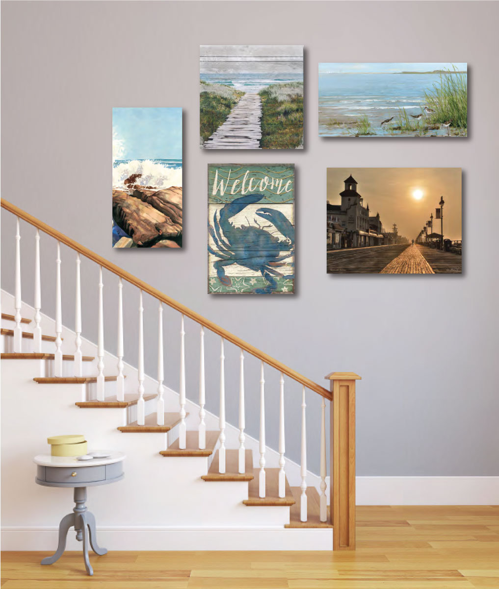 Highland Dunes 'Coastal Dream' 5 Piece Gallery Wall Set on Canvas | Wayfair