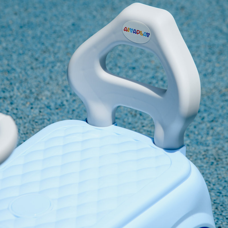 HOMCOM 1 Seater Push/Pull Ride On, Blue