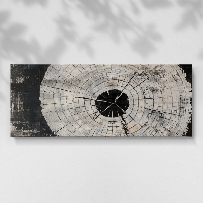 Toile tendue avec châssis abstrait, série abstraite 2 # XXXVII, H 12 po x l 30 po