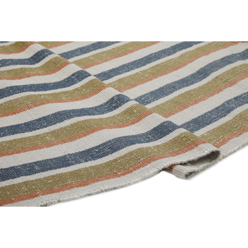Sunny Rug Flatweave Wool Indoor Rug, Rectangle 5' x 8'
