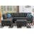 Alger 98" Wide Left Hand Facing Sofa & Chaise With Ottoman-786328634
