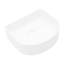 Lavabo de salle de bain vasque en céramique 15,93 "X 14,08" - look moderne, blanc, teint, blanc moderne, hanche
