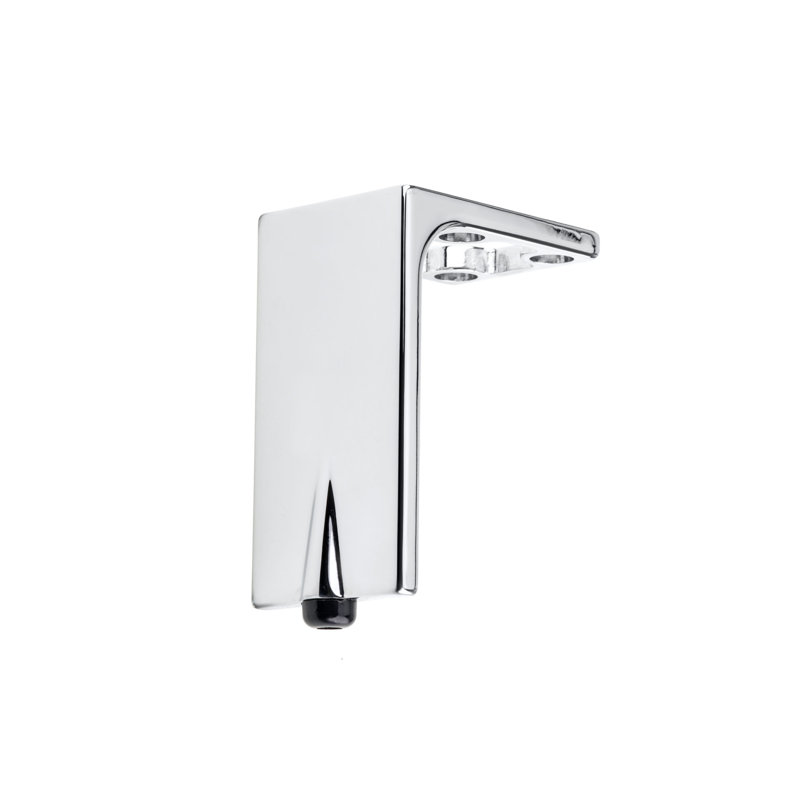 Pied de meuble design, H 5,51 po x l 2,76 po x P 1,97 po, Chrome
