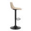 Yasmine Swivel Upholstered Adjustable Height Counter Stool with Metal Frame-1048396351