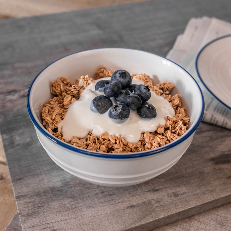 Nicola Spring - White Farmhouse Cereal Bowls
