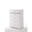 Commode élégante et fonctionnelle avec beaucoup de rangement et d'organisateur, idéale pour la chambre à coucher et l'organisation à la maison.