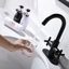 Robinet de salle de bain à ensemble central avec bonde-75202227