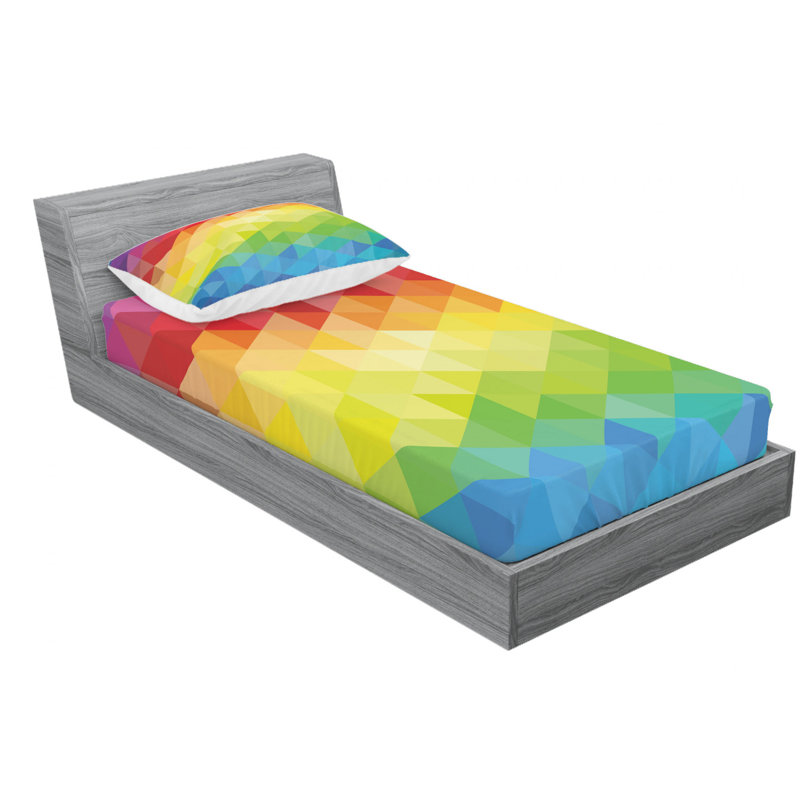 Microfiber Geometric Sheet Set