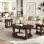 Table basse ovale en bois de 42 po pour le salon-130080793