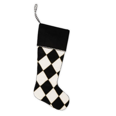 Courtly Noel Harlequin Stocking