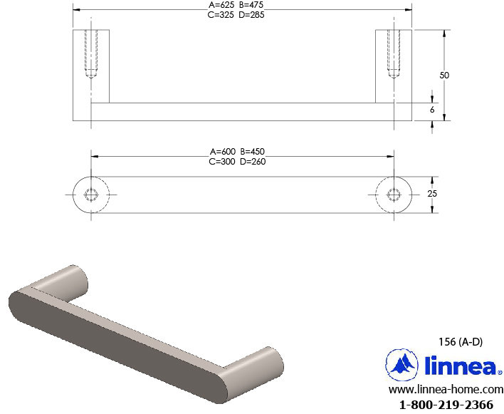 Appliance Pull, Satin Brass