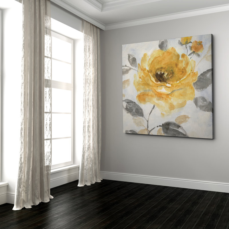 Miel rose I - reproduction sur toile, H 16 po x l 16 po x P 1,5 po, Toile tendue