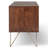 Hunter 60"W Solid Mango Wood Industrial TV Stand for TVs up to 65" with 2 Cabinets and Open Shelf-2087967494