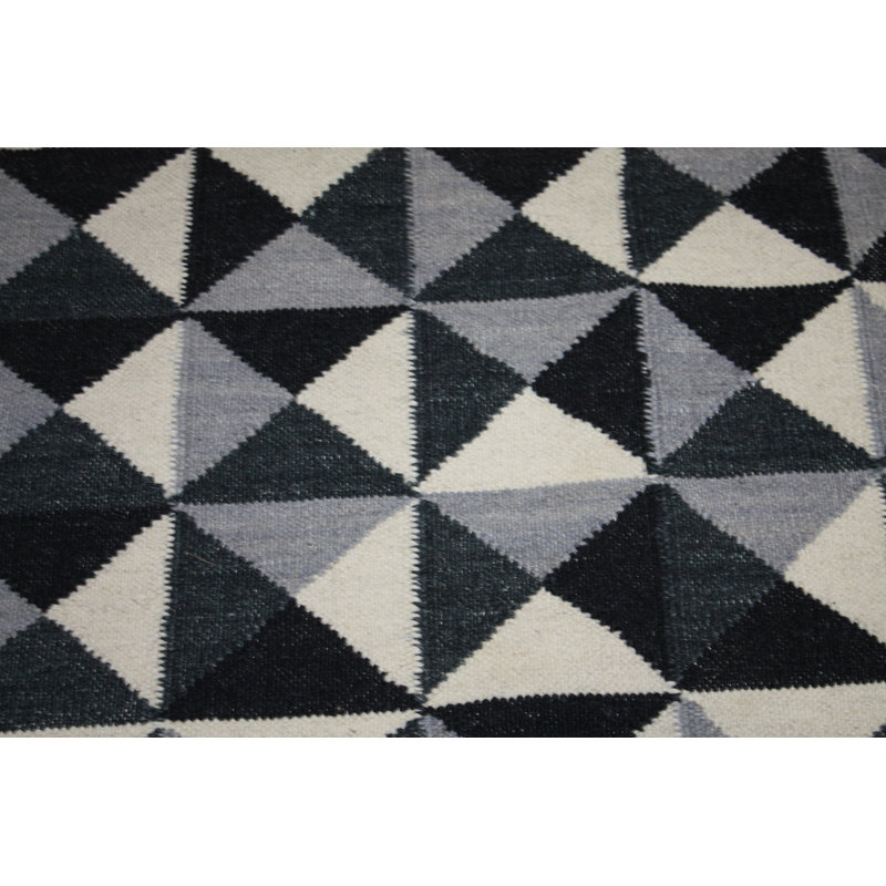 Tyrone Geometric Wool Hand Woven Area Rug, Rectangle 170 x 240cm