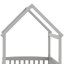 Lit superposé avec glissade, lit maison avec glissade-1400106953