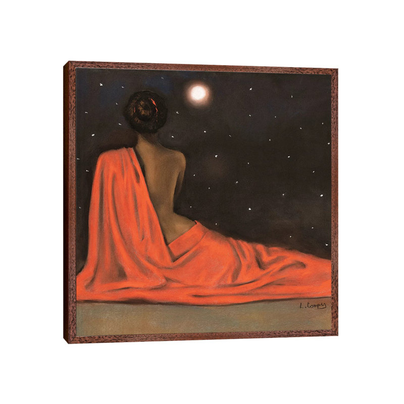 Evening Repose 1 Piece Painting on Canvas, 66.04 cm H x 66.04 cm W, Classic Brown Wood Framed