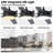 Vaczon 60" Modern Smart Large Ceiling Fan with Dimmable 3CCT LED Lights, 6-Speed Reversible DC Motor, Timer, Remote and App Control-1673542287