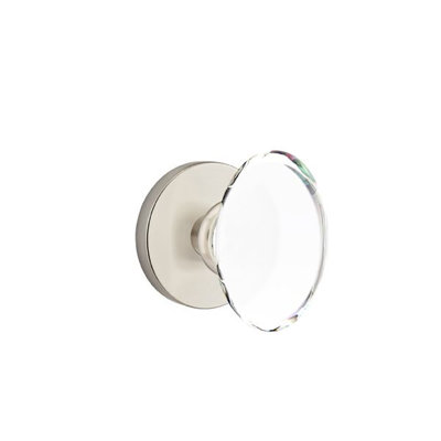 Passage Hampton Crystal Knob with Disk Rose