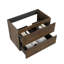 Meuble-lavabo mural moderne avec double tiroir Hadley (lavabo non inclus)