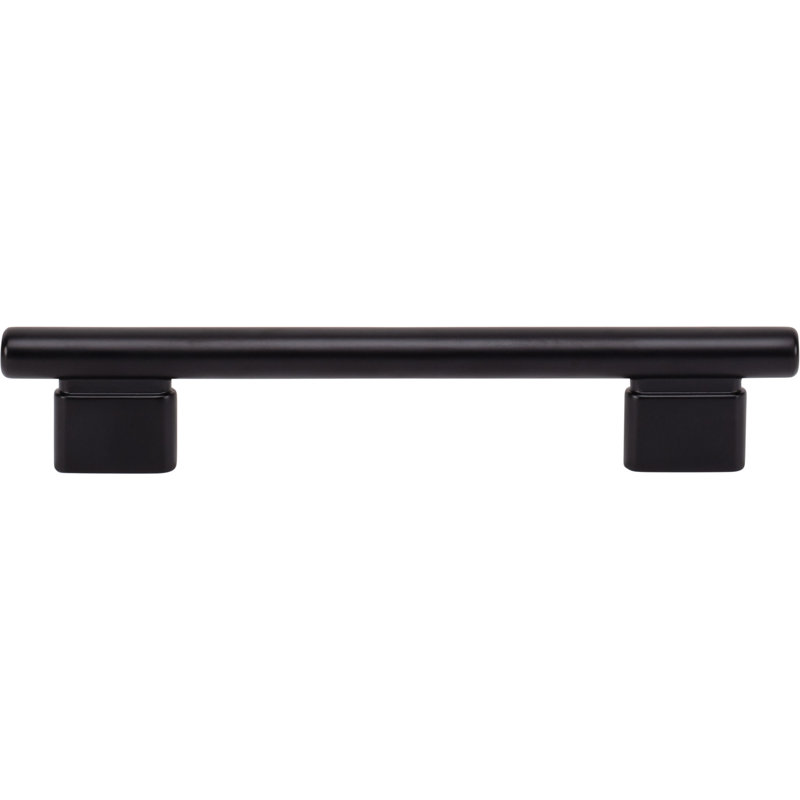 Matte Black 5 1/16" Modern Metal Bar Pull