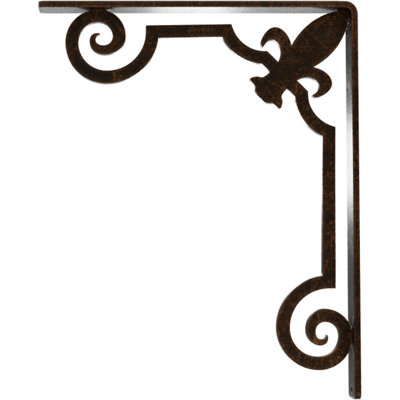 Support en fer forgé Fleur De Lis
