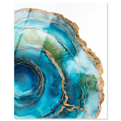 Impression sur acrylique «Great Blue Green II» par Art Remedy
