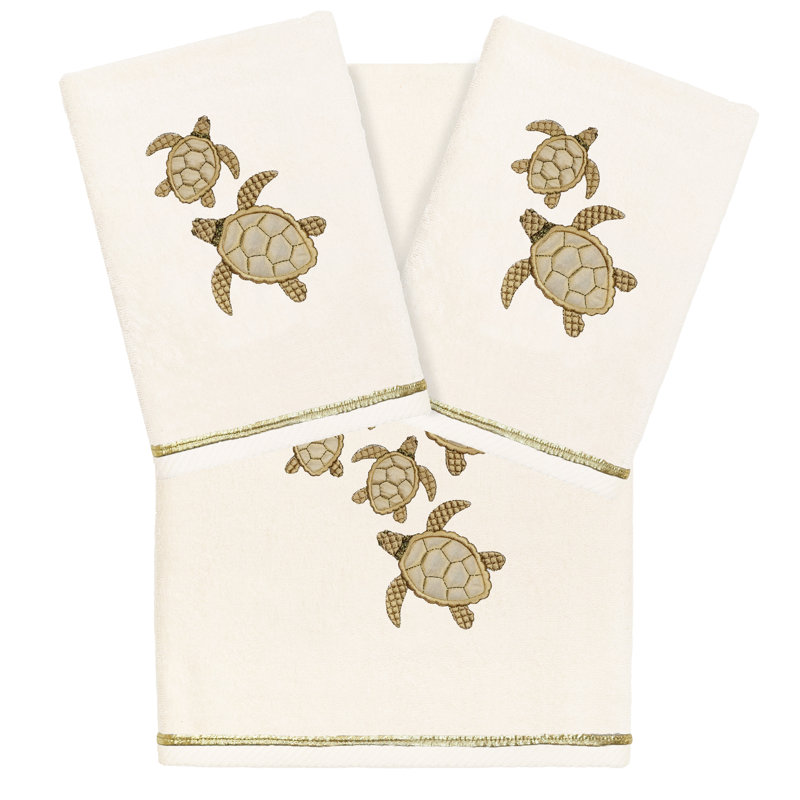  Ensemble de serviettes 3 pièces 100% coton turc, Beige