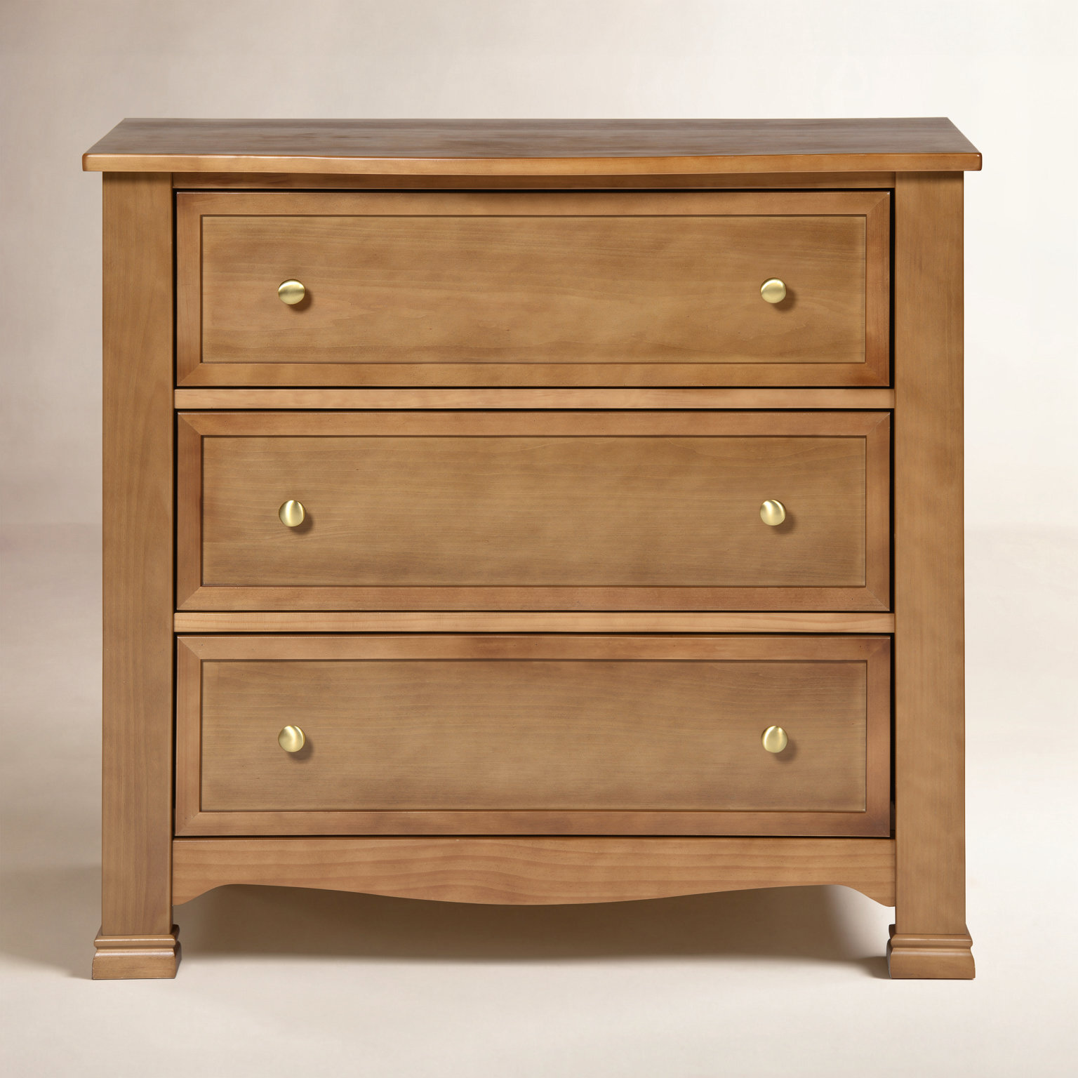 Kalani 3 Drawer Dresser, Chestnut