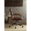Mobilier de bureau et d'école avec cadre en métal 23 po x 25 po x 38 po et siège pivotant