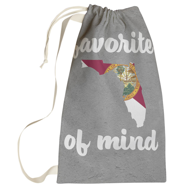 Fabric Laundry Bag with Handles, Large (76.5" H x 29.5" W x 1.5" D), Florida