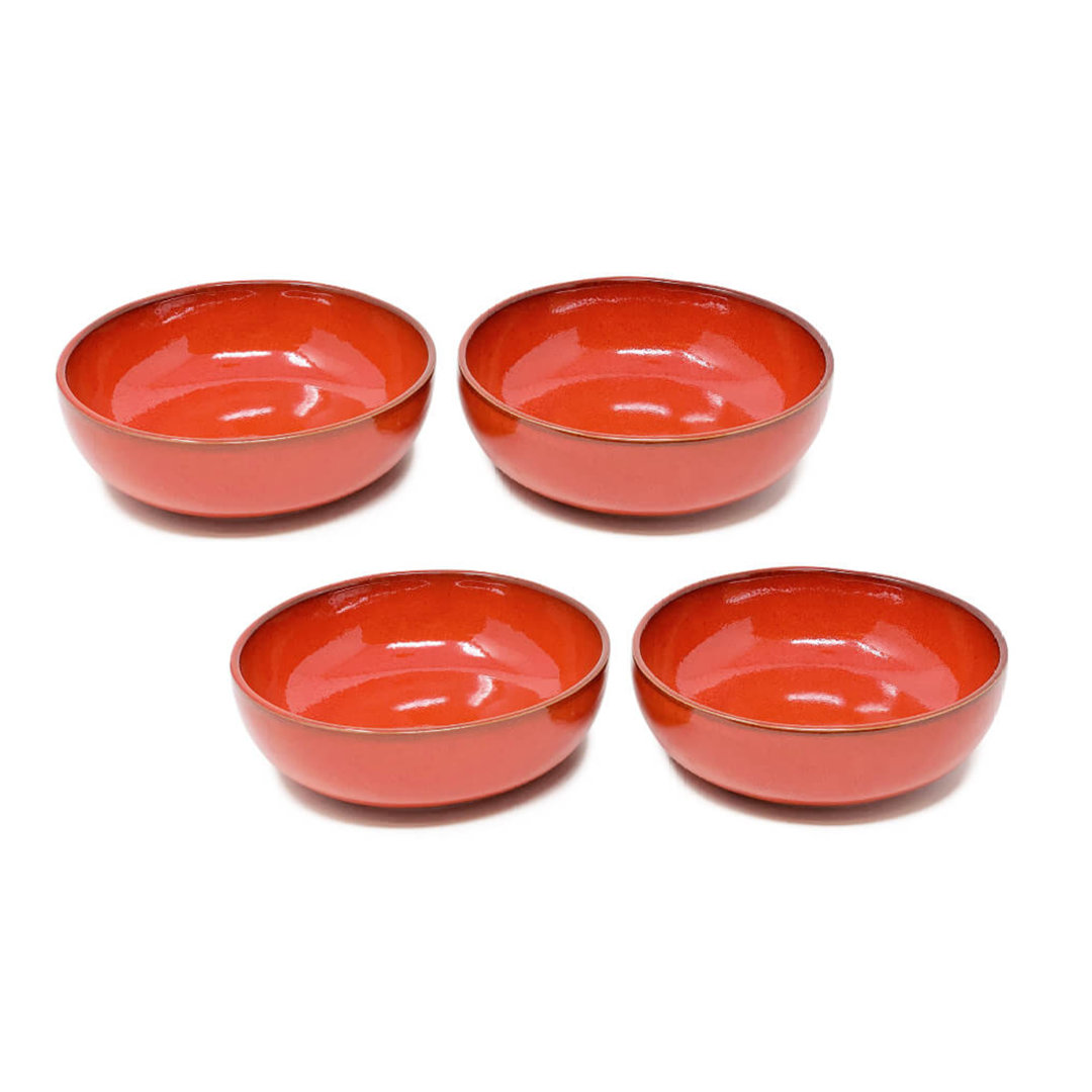 Selena - Shallow Bowl 14cm - Blue - Set Of 4