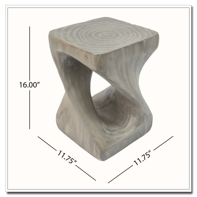 Table d'appoint intérieure / extérieure en oxyde de magnésium, Gris