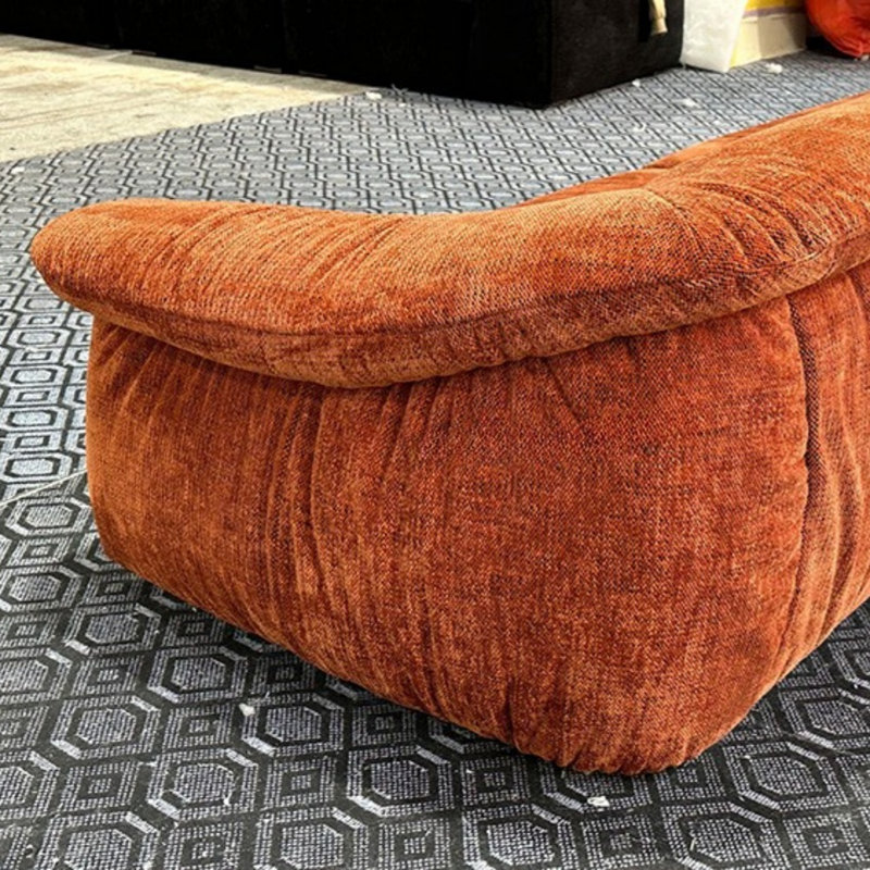 Canapé droit à poches en tissu