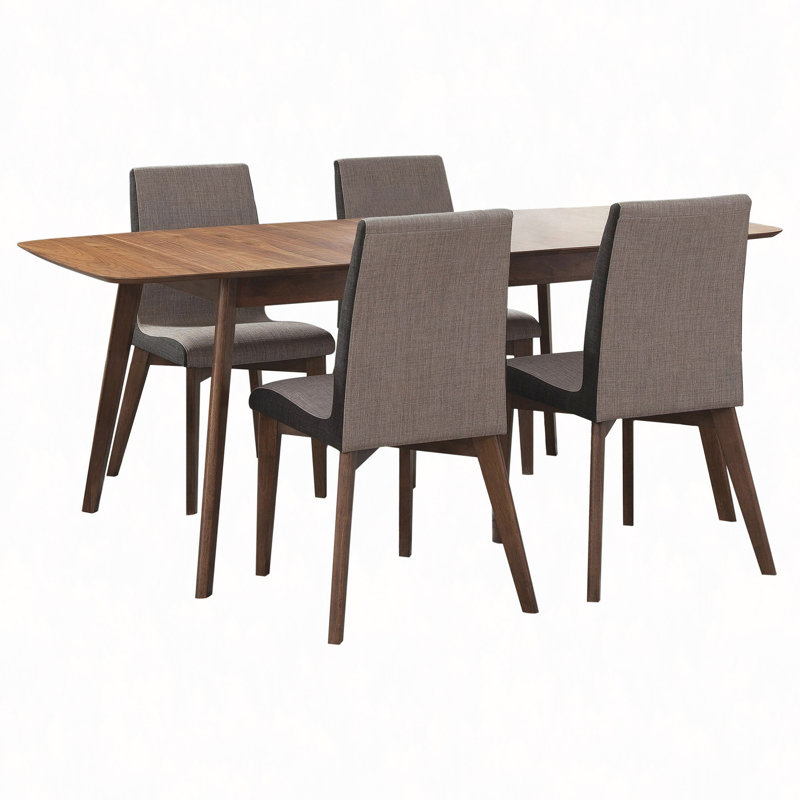 Ensemble de salle à manger 5 pièces, 5 pièces: table, 4 chaises
