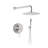 Thermostatic Complete Shower System with Rough in-Valve-97571238