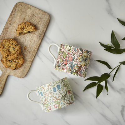 The Original Morris & Co. Blackthorn and Golden Lily Mugs