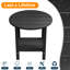 Table d'appoint extérieure en plastique / résine surdimensionnée 17,5 po Sweetgrove-2114365096