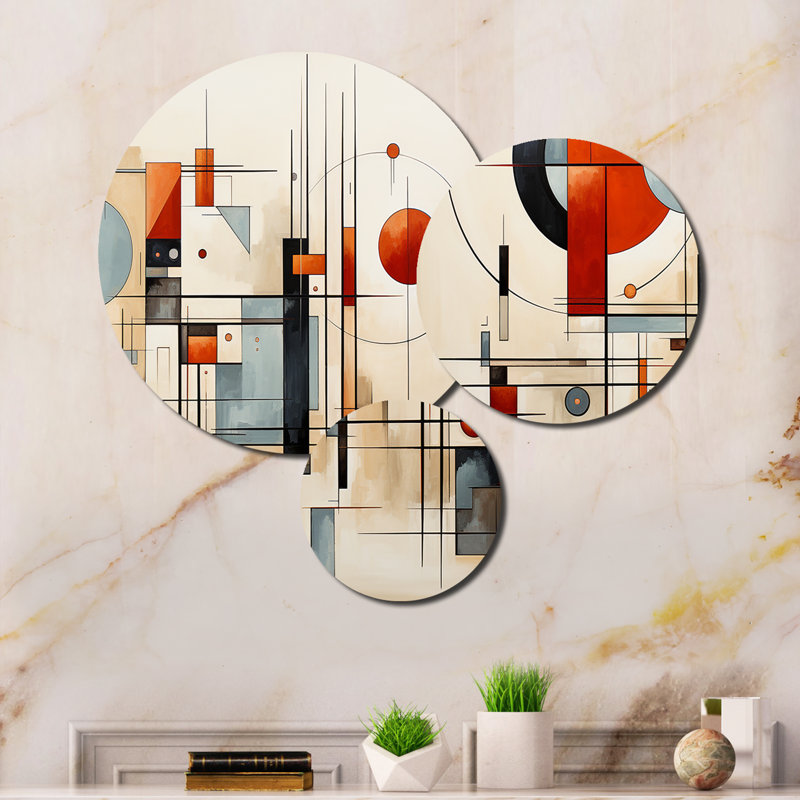 Abstract Wall Decor on Metal