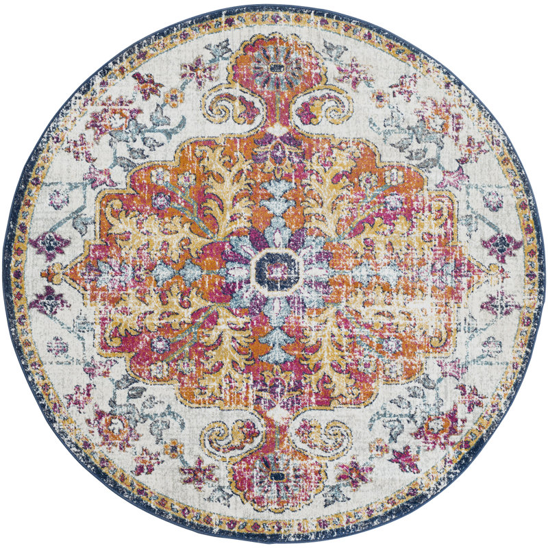 Hillsby Oriental Indoor Rug, Round 6'