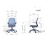 Fauteuil de bureau ergonomique et coloré 350LBS Home Office Mesh-134443048-134443050